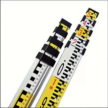 Heavy-Duty 196.85inch Stainless Steel Telescopic Tower Ruler - Durable, Extendable Measuring Tool With Digital Display, Yellow