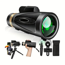 80x100 High Power Monocular Telescope. Has Smartphone Adapter & Tripod. Larger Vision. For Adults. BAK4 Prism. Good for Bird Watching, Hunting, Hiking, Camping, Wildlife GXKDT-1