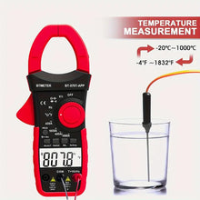 BTMETER AC/DC 1000A Clamp Multimeter, 4000 Counts Digital Clamp-on Meter With Data Logging Measure Amp Volt Ohm Capacitance Frequency Temperature Continuity, Electrical Tester 570T-APP
