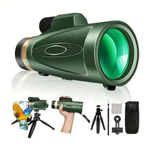 80x100 HD Monocular-Telescope for Adults. Larger Vision Monocular with High Power. Smartphone-compatible for Bird Watching, Hunting, Hiking, Camping, and Wildlife Observation. Offers clear and detailed views for various outdoor activities XKGRMN-1