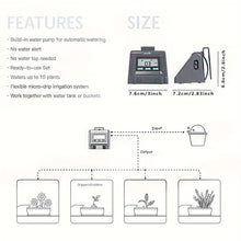 RAINPOINT Automatic Watering System for Potted Plants, Automatic Plant Waterer Indoor Plant Drip Irrigation System With Pump for Vacation