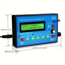 Fg-200 Dds Signal Generator With Frequency Counter - Versatile 0.01Hz To 500Khz Waveform Module For Sine, Square, Sawtooth & More - Usb Powered, Compact Design