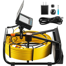 VEVOR Sewer Camera, 32.8FT 4.3" Screen, Pipeline Inspection Camera with DVR Function & Snake Cable, Waterproof IP68 Borescope with LED Lights, Industrial Endoscope for Home Wall Duct Drain Pipe Plumb