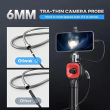 Oiiwak F606A 360° Rotate Endoscope Camera Borescope Inspection for iOS Android
