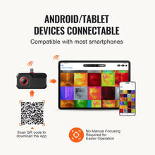 VEVOR Thermal Imaging Camera for Android, 256 x 192 IR Resolution Infrared Thermal Imager with Visual Camera, 25Hz Refresh Rate Thermal Camera for Smartphone/Tablet, -4-1022F Temperature Range, IP54