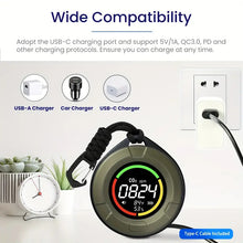 1pc Portable Carbon Dioxide Detector, 2s Refresh High Accuracy Carbon Dioxide Monitor, 3 In 1 CO2 Meter (Temperature, Humidity And CO2 Value), 96 Hours Standby Time CO2 Monitor For Travel Camping Home Office