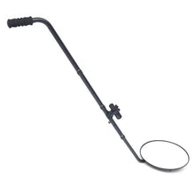 12" Car Convex Mirror Acrylic Adjustable Inspection Mirror LED Lamp Flashlight