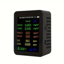 New Air Quality Meter 9in1 PM2.5 PM10 TVOC HCHO AQI Temperature Humidity Tester