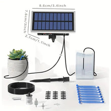 RAINTPOINT Solar Automatic Drip Irrigation Kit System, Solar Garden Watering System With 100% Anti-Siphoning Device, Easy DIY Plant Watering Controller With 6 Timing Modes For 10-15 Potted Plants (Withe-BSV-IC012)