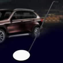 12" Car Convex Mirror Acrylic Adjustable Inspection Mirror LED Lamp Flashlight