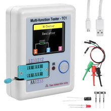 """LCR-TC1 Transistor Tester with 1.8"""" TFT LCD Display - Test Diodes, Capacitors, Resistors, MOSFETs, NPNs, PNPs, and Triacs with Ease"""