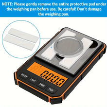 Professional 0.001g Portable Mini Digital Scale - 1.76oz Calibration Weights Included (No Battery Needed)