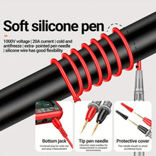 ouch Screen Professional Multimeter, Digital Multimeter Tester, Automatic Range TRMS 6000 Counting Voltmeter, Intelligent Charging Meter, Measuring AC/DC Current, NCV, Voltage, Ohms, Amplifier, Resistance, Diode, Counting, Capacitance, Temperature