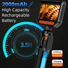 Endoscope Camera With Light, Two-Way Articulating Borescope, IP67 Waterproof Sewer Camera, Borescope Camera With Light, 1080 HD Endoscope, 5.0 Ft Semi-Rigid Cable Endoscope, Gadgets For Men