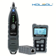 KOLSOL NF-8209 LCD Display Measure Length Lan Cable POE Wire Checker Cat5 Cat6 Lan Test Network Tool Scan Cable Wiremap Tester