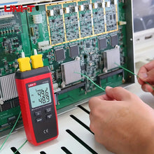 1pc UNI-T Digital Thermometer Contact Dual K/J Type Thermocouple High Precision Temperature Tester
