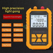 4 In 1 Optical Power Meter Network Cable Tester, Fiber Tester, 20km VFL, Visual Fault Locator Fiber Optic Tester OPM Red Light Pen Mini Optical Fiber Pen (20km VFL, Li-Battery, Include FC To LC Adapter)