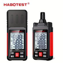 HT607 Temperature & Humidity Meter Handheld Thermometer Moisture Meter Thermo-Hygrometer LCD Psychrometer Max/Min/Data Hold Mode