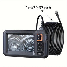 Endoscope Camera with Light - Inspection Borescope Camera with 4.3" IPS Screen, 1920P HD Snake Camera with 8 LED Lights, 16.4FT Semi-Rigid Cord Bore Scope, IP67 Waterproof Endoscope for Sewer