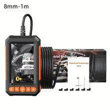 Industrial Endoscope, 8mm Digital Borescope Inspection Camera 4.3 Inch IPS LCD Screen Snake Camera 1/5/10m Semi-Rigid Cable, Auto Repair Plumbing House Auxiliary Inspection