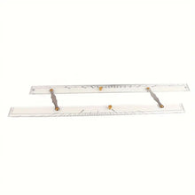 Marine Navigation Parallel Ruler Clear Scale High Accuracy Transparency Boat Ship Drawing Parallel Ruler 600mm/23.62in