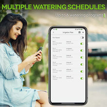 RainPoint Smart Watering Wireless Hose Timer, App Control Water Timer For Garden Hose With Lrrigation & Interval Mode, Up To 6 Watering Plans One Zone Garden Irrigation Timer (HTV107B)