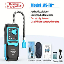 Aicevoos Digital Display Combustible Gas Leak Detector Flammable Gas Natural Gas Tester Methane Sound Light Alarm Meter