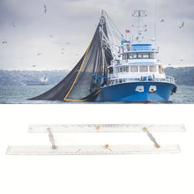 Marine Navigation Parallel Ruler Clear Scale High Accuracy Transparency Boat Ship Drawing Parallel Ruler 600mm/23.62in