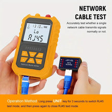 4 In 1 Optical Power Meter Network Cable Tester Fiber Tester VFL Visual Fault Locator Fiber Optic Tester OPM (FC/LC Adapter And AAA Battery Included)