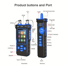 1PC Network Cable Tester Optical Wire Meter Tracer LCD Digital Rechargeable Network Line Finder Wire PoE Checker