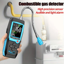 Aicevoos Digital Combustible Gas Leak Detector Flammable Gas Methane Natural Gas Tester Sound Light Alarm Meter Leak Location Determine