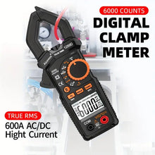 Aicevoos Digital Clamp Meter AC/DC Current 6000 Counts 600A Current Auto Rang Clamp True RMS Multimeter Ammeter Voltage Tester Ohm NCV
