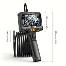 1pc, 5 Inches IPS Screen 360degree Two-Way 8.5mm Industrial Endoscope Dual/Single Lens Endoscope Camera, Auto Repair Plumbing House Auxiliary