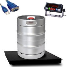 Prime Scales 24" x  24"  ( 2' x 2') 1000x0.02lb High Definition Floor Scale with PS-IN202 Indicator