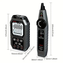 NOYAFA NF8509 TDR Network Cable Tester With Multimeter Tester, RJ45/RJ45 Network Cable Tester, RJ11/CAT5/CAT6-NCV Anti-burning AC And DC Voltmeter, POE Network