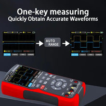 ZOYI 703S 3-in-1 Handheld Oscilloscope Multimeter DDS Generator, Dual Channel 50MHZ Bandwidth, 280MSa/s High Sampling Professional Oscilloscope, 25000 Count Digital Multimeter, Voltmeter, 2*P2060 Probes