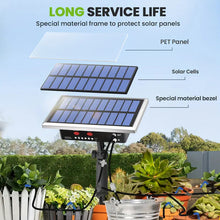 RAINTPOINT Solar Automatic Drip Irrigation Kit System, Solar Garden Watering System With 100% Anti-Siphoning Device, Easy DIY Plant Watering Controller With 6 Timing Modes For 10-15 Potted Plants (Withe-BSV-IC012)