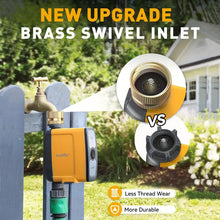 RAINPOINT WiFi Water Timer, Smart Sprinkler Timer Hose Timer WiFi Irrigation Controller, Wireless Watering System Valve, APP & Voice Control, Weather-Based Automatic Rain Delay, Brass Inlet