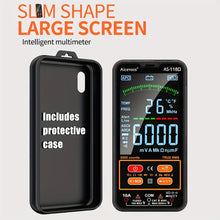 Aicevoos Smart Digital Multimeter True RMS Auto-Ranging Voltmeter Electrical Professional Tester Measures DC/AC Voltage Current Capacitance Resistance Continuity Duty-Cycle Temperature Frequency