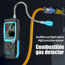 Aicevoos Digital Combustible Gas Leak Detector Flammable Gas Methane Natural Gas Tester Sound Light Alarm Meter Leak Location Determine
