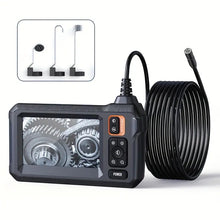 Endoscope Camera with Light - Inspection Borescope Camera with 4.3" IPS Screen, 1920P HD Snake Camera with 8 LED Lights, 16.4FT Semi-Rigid Cord Bore Scope, IP67 Waterproof Endoscope for Sewer