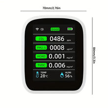 Tuya Wifi Air Quality Meter, 8-in-1 Indoor Air Quality Monitor Portable CO2 Monitor Temperature and Humidity Tester