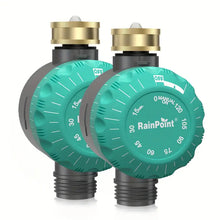 RAINPOINT 2-Pack Mechanical Sprinkler Timer With Brass Swivel, Water Timer For Garden Hose, Hose Timer For Watering 1 Outlet, No Batteries Required (MT101)