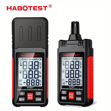 HT607 Temperature & Humidity Meter Handheld Thermometer Moisture Meter Thermo-Hygrometer LCD Psychrometer Max/Min/Data Hold Mode