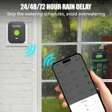 RainPoint Hose Timer For Garden Irrigation System 2 Outlet Brass Inlet, Smart Sprinkler Timer Watering Controller Automatic Watering System For Lawns And Yard, APP Control