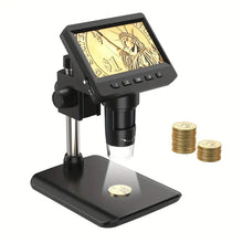 4.3" LCD Digital Microscope 1000X, Coin Microscope, 1080P USB Coin Magnifier For Error Coins With 8 Adjustable LED Lights, PC View