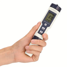 Digital Water Quality Tester - Measures pH, EC, TDS, Salinity, and Temperature - 5-in-1 Multi-Function Monitor for Accurate Water Testing