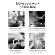 Electronic Microscope 10.1 Inches IPS HD Digital Display Electronic Microscope 12 Million Pixel Magnifier 1600x Detect Mobile Phones And Watches, Focused Lens HD Auto Focus Real Check Circuit Board Watch, Jewelry Coin