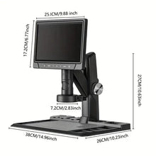 Electronic Microscope 10.1 Inches IPS HD Digital Display Electronic Microscope 12 Million Pixel Magnifier 1600x Detect Mobile Phones And Watches, Focused Lens HD Auto Focus Real Check Circuit Board Watch, Jewelry Coin