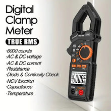 Aicevoos Digital Clamp Meter AC/DC Current 6000 Counts 600A Current Auto Rang Clamp True RMS Multimeter Ammeter Voltage Tester Ohm NCV